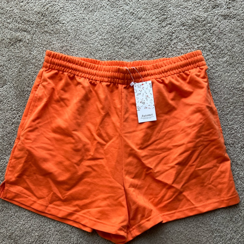 orange lounge shorts